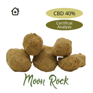 Fleur de chanvre Moon Rock CBD naturelle vendue en ligne à Saint-Agrève, Ardèche