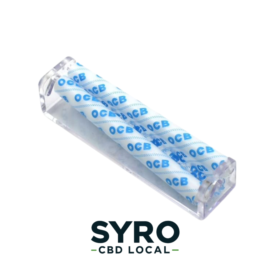 Feuilles à rouler OCB bleues dans boîtier plastique Feuilles à rouler OCB bleues dans boîtier plastique