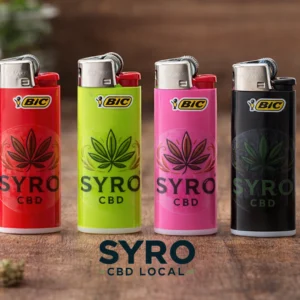 Mini Briquet Bic Syro CBD – Briquet Rechargeable Personnalisé