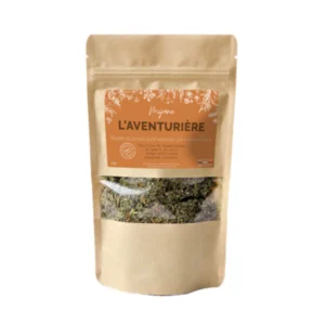 Sachet kraft L’Aventurière Mijane mélange de plantes naturelles 100 pour cent naturel