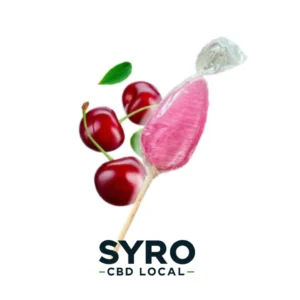 Sucette CBD cerise 20 mg Lollizen Syro CBD avec cerises