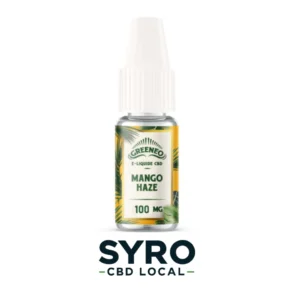 e liquide cbd mango haze greeneo 100 mg flacon 10 ml