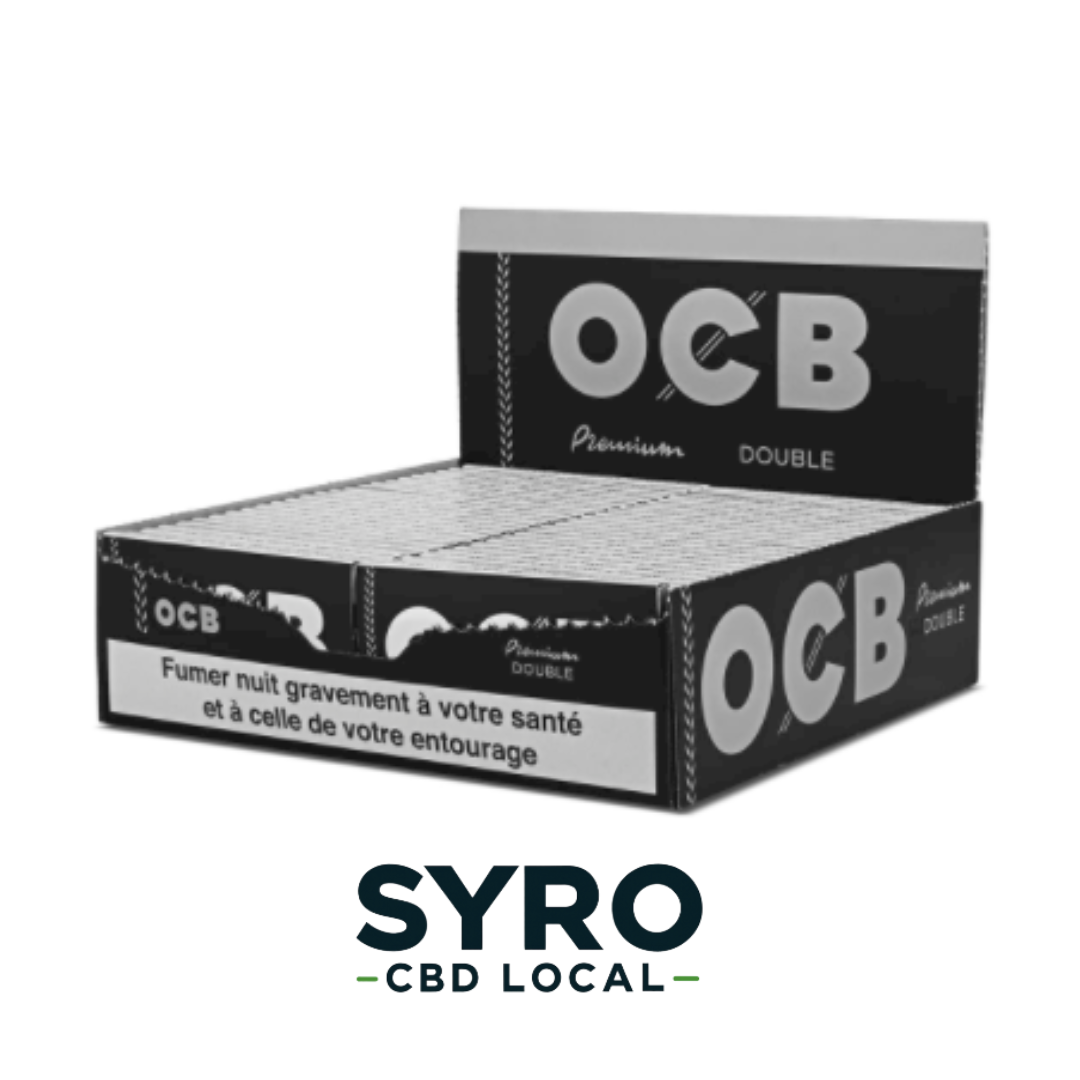Boite feuilles OCB Premium x50 noires ultra fines – Syro CBD